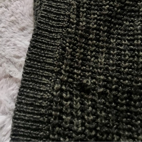 SWS Knitwear knit cardigan, dark green, pockets, small grandpacore academia - Picture 6 of 6